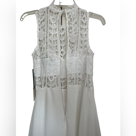 Lulu’s Elora White Lace Skater Mini Dress Size Small - Picture 7 of 12